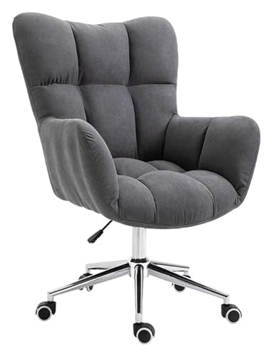 ANram Stuhl, gepolsterter Sitz, verstellbare Lordosenstütze, Spielstuhl, Computertisch und Stuhl, 360°-Drehstuhl, Stuhl erforderlich (Farbe: Dunkelgrau) von ANram