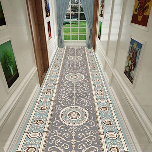 ANram Teppich, Lange Küchenläufer waschbares rutschfestes Vintage-Design für Flurküche,0.8m x 3.0M von ANram