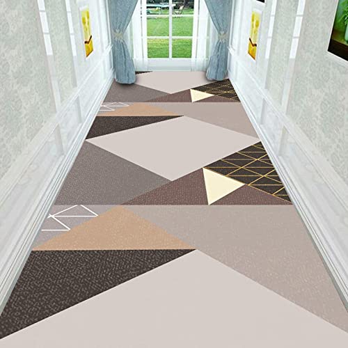 ANram Teppichläufer für Flur Anti-Rutsch-Teppich Zeitgenössischer Durchgangsläuferteppich für Flur,1.2m x 5.5m von ANram