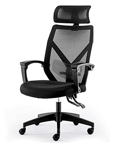 Stuhl, Schreibtischstuhl, ergonomischer Stuhl, Computerstuhl, Bürostuhl, Rückenlehne, Chefstuhl, Drehstuhl, Spielstuhl, Arbeit (Farbe: Schwarz 1, Größe: Einheitsgröße) von ANram