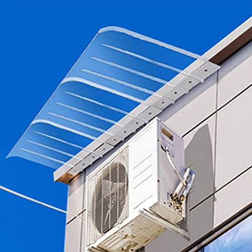 Veranda-Überdachung, Außenmarkise, Terrassen-Markisen, transparente Vordach-Markise für die Vordertür, unsichtbare Fenster-Regenschutzabdeckung, UV-Schutz, Polycarbonat-Abdeckung, Terrassen- von ANram