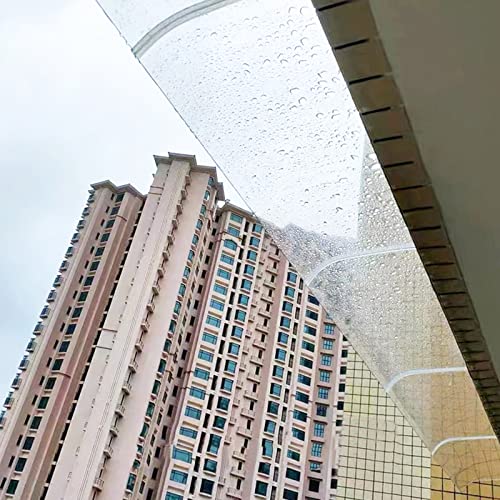 Veranda-Überdachung, Außenmarkise, Terrassenmarkisen, Gebogene Tür- und Fenstermarkise für den Außenbereich, transparente Tür-Markisenüberdachung, selbstreinigender Fenster-Regenschutz, UV-b von ANram
