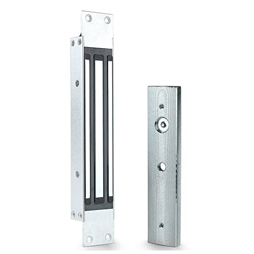 AOAMZ 280 kg/600 lbs Elektrisches Magnetschloss DC12 V Integrierte Installation Wasserdicht NC Fail Safe Elektromagnetisches Schloss für Zugangskontrollsystem Holz/Metall/Glas Tür von AOAMZ