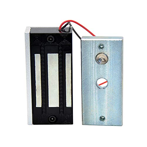 AOAMZ Elektromagnetische Schlösser Türen 60kg/132lbs Mini Elektromagnetschloss Wasserdichtes DC12V für Türzugangskontrollsystem NC Mode Kleines Schloss von AOAMZ