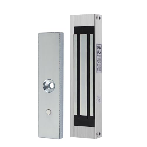 AOAMZ wasserdichte magnetische Schloss 180kg 350lbs elektromagnetische Schlösser DC 12V für Zugangskontrollsystem Host Controller Tür Zugangsschlösser NC-Modu (Surface - Wire drawing) von AOAMZ
