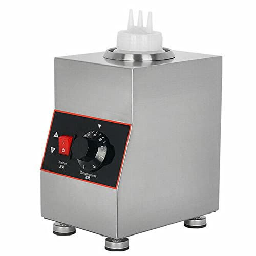 AOAPUMM Soßenwärmer Edelstahl Soßenspender 30-85 °C Thermosauce Schokoladensoßenwärmer Senf-Ketchup-Spender 80W 650ML von AOAPUMM