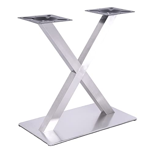 AOAPUMM X-förmiges Tischgestell Edelstahl, hochbelastbare Metallbeine Einfache Montage Untersetzer für Heimwerkerprojekte (z.B. Couch- und Esstische) (X) von AOAPUMM