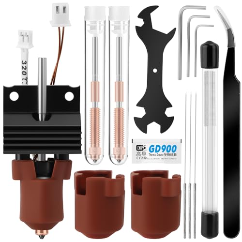 Keramik Heizblock Hotend für Creality K1C Kit, Extra Hochtemperaturbeständig Düse und Silikonsocken, unterstützt 300 °C Hohe Temperaturen und 600 mm/s High-Speed für Creality K1/K1 MAX/K1C Keramik Heizblock Hotend für Creality K1C Kit, Extra Hochtemperaturbeständig Düse und Silikonsocken, unterstützt 300 °C Hohe Temperaturen und 600 mm/s High-Speed für Creality K1/K1 MAX/K1C von AOBOPLE