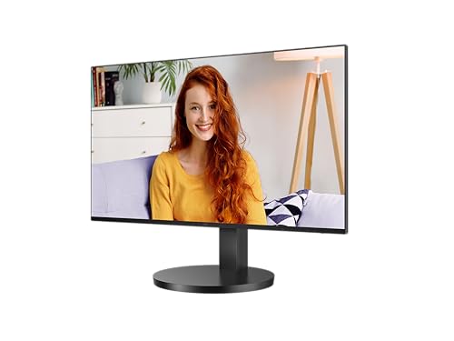 AOC 24B3CA2 - 24 Zoll FHD monitor, IPS, 100Hz, 1ms, USB-C Konnektivität, Ultra schmaler Rahmen, FlickerFree, Höhenverstellbar, Lautsprecher (1920 x 1080 250 cd/m HDMI 1.4 / DP 1.4/ USB-C) von AOC