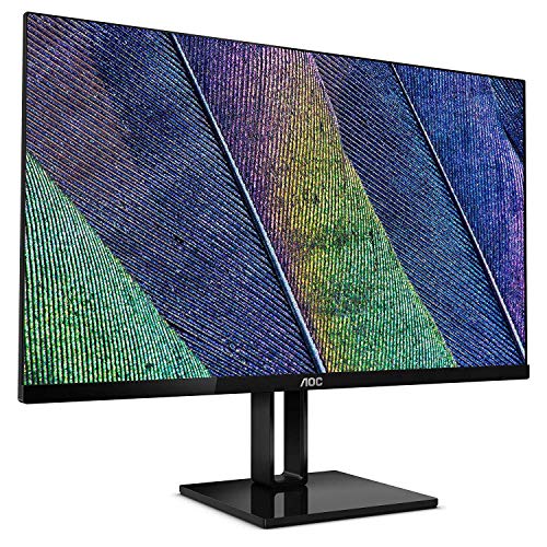 AOC 27V2Q - 27 Zoll FHD Monitor, FreeSync (1920x1080, 75 Hz, HDMI, DisplayPort) schwarz von AOC