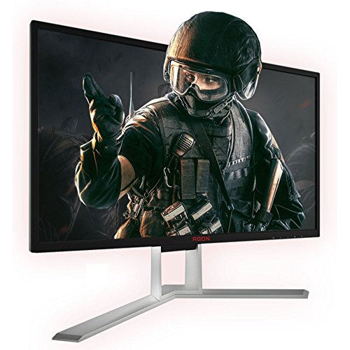 AOC AGON AG251FG - 25 Zoll FHD Gaming Monitor, 240 Hz, 1ms, G-Sync (1920x1080, HDMI, DisplayPort, USB Hub) schwarz/rot von AOC