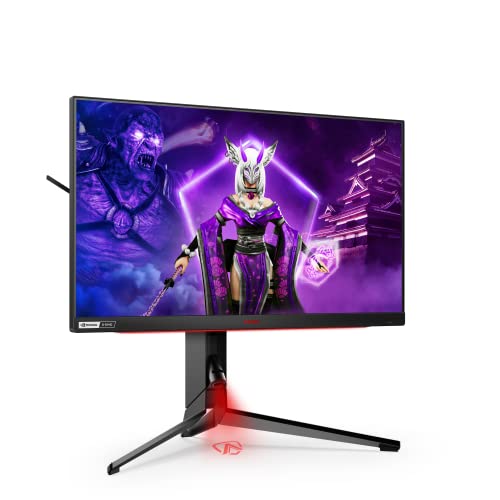 AOC Agon Pro AG254FG - 25 Zoll FHD Gaming Monitor, 360 Hz, 1ms, Gsync Ultimate (1920x1080, HDMI, DisplayPort, USB Hub) schwarz/rot von AOC
