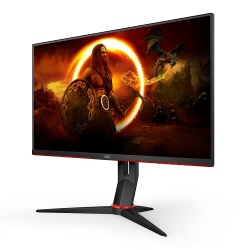 AOC Gaming 27G2SP - 27 Zoll FHD Monitor, 165 Hz, 1 ms, FreeSync Premium (1920x1080, VGA, HDMI, DisplayPort) schwarz/rot von AOC