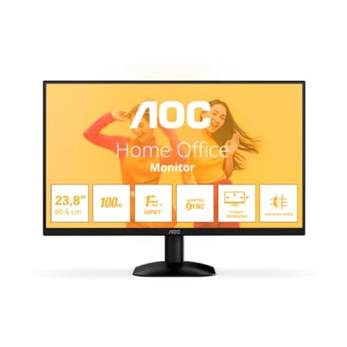 AOC 24 Zoll FHD Monitor, 100 Hz, 1 ms (1920 x 1080, HDMI 1x 1,4)Schwarz von AOC