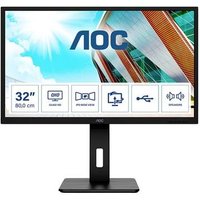 AOC Q32P2 LED-Monitor EEK F (A - G) 80cm (31.5 Zoll) 2560 x 1440 Pixel 16:9 4 ms HDMI®, DisplayPort von AOC