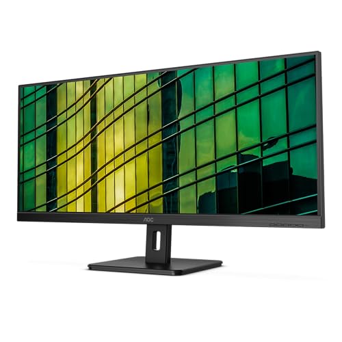 AOC U34E2M - 34 Zoll WQHD Monitor, 100 Hz, 4 ms, Adaptive Sync (3440x1440, HDMI, DisplayPort) schwarz von AOC