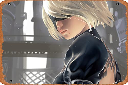 4k 2B Nier Automata, HD-Spiele, 4K-Hintergrundbilder, Bilder, Hintergründe, Fotos und Bilder, Poster, Metall-Blechschild, Vintage-Stil, Wanddekoration, Kaffee- und Bar-Dekor, Größe 20,3 x 30,5 cm 4k 2B Nier Automata, HD-Spiele, 4K-Hintergrundbilder, Bilder, Hintergründe, Fotos und Bilder, Poster, Metall-Blechschild, Vintage-Stil, Wanddekoration, Kaffee- und Bar-Dekor, Größe 20,3 x 30,5 cm von AOCMRJF