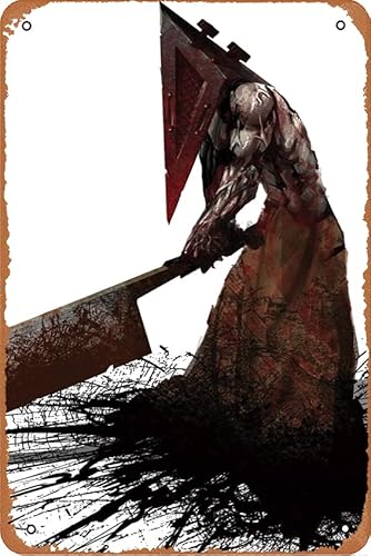 Blood, Silent Hill, Videospiel, Pyramidenkopf-Poster, 20,3 x 30,5 cm, Vintage-Blechschild für Zuhause, Bar, Pub, Garage, Dekoration, Geschenke Blood, Silent Hill, Videospiel, Pyramidenkopf-Poster, 20,3 x 30,5 cm, Vintage-Blechschild für Zuhause, Bar, Pub, Garage, Dekoration, Geschenke von AOCMRJF