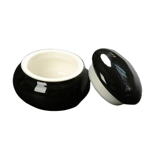 AOEGBY Keramik Vorratsgefäß 4 Stück Keramik-Mini-Teedosen, versiegelte Dosen mit duftendem Pulver, Keramik-Pillendosen, Perlenpulver, tragbarer Reise-Aufbewahrungsbehälter(Color-H 4pcs 4.7X3.3CM) von AOEGBY