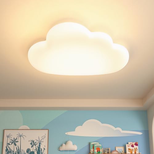 AOEH LED Deckenleuchte Schlafzimmer Kinderzimmerlampe Deckenlampe für Kinder Wolken deckenleuchte Holz Stufenloses Dimmen mit Fernbedienung,Bread Cloud 50CM AOEH LED Deckenleuchte Schlafzimmer Kinderzimmerlampe Deckenlampe für Kinder Wolken deckenleuchte Holz Stufenloses Dimmen mit Fernbedienung,Bread Cloud 50CM von AOEH