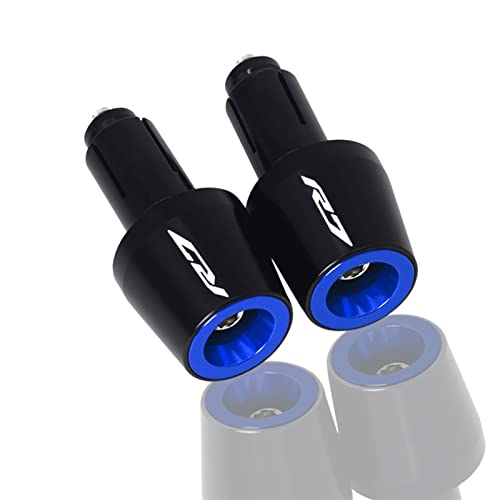 AOEO Für Yamaha YZF R7 YZFR7 r7 2020-2023 Motorrad Universal 7/8''22 MM Lenkerenden Plug Grips CNC Lenker Plug Caps Slider (Farbe : Blue) von AOEO