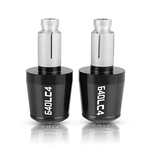 Lenkergewichte Motorrad FÜR 640 Supermoto 640 LC4 Supermoto 1998-2007 2006 2005 2004 2003 2005 2001 Motorrad Lenker Bar End Plug Balance Pad (Farbe : Black -Black) von AOEO