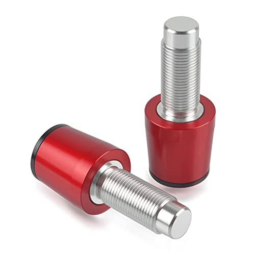AOEO Lenkergewichte Motorrad Für Ducati V2 1299 1199 959 Corse 899 /R/S Panigale Superleggera Tricolore S Motorrad CNC Aluminium Lenkergriffe (Farbe : Rot) von AOEO