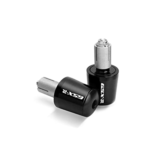 AOEO Lenkergewichte Motorrad Für S┐uzuki GSXR 600 750 1000 K1 K2 K3 K4 K5 K6 K7 K8 K9 2016-2021 Heiße Motorrad Lenkergriffe Endkappen 22mm Lenkerstecker (Farbe : Black) von AOEO