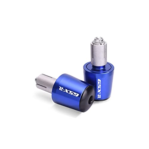 AOEO Lenkergewichte Motorrad Für S┐uzuki GSXR 600 750 1000 K1 K2 K3 K4 K5 K6 K7 K8 K9 2016-2021 Heiße Motorrad Lenkergriffe Endkappen 22mm Lenkerstecker (Farbe : Blue) von AOEO