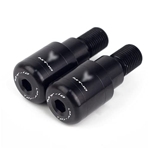 Lenkergewichte Motorrad Für Yamaha MT10 FZ10 MT 10 2016-2020 7/8 '' 22 mm Lenkergriffe Motorrad Dirt Bike Moto Lenker Endkappe Gewicht Plugs Slider (Farbe : Black) von AOEO