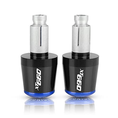 AOEO Lenkergewichte Motorrad Für Yamaha XT660 XT 660 XT660X XT660/X/R/Z 2004-2017 2016 2015 22mm 7/8 "Motorrad Lenkergriffe Bar Ends Cap (Farbe : Blue) von AOEO