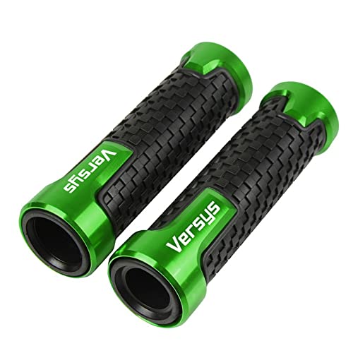 Motorrad Handschützer Für Kawasaki Versys 650 1000 X300 2008-2017 2018 2019 2020 2021 2022 Motorrad Zubehör Lenker Handgriffe bar End Gel Grip (Farbe : Green, Size : Versys) von AOEO