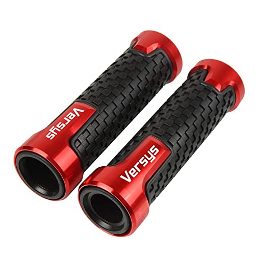 AOEO Motorrad Handschützer Für Kawasaki Versys 650 1000 X300 2008-2017 2018 2019 2020 2021 2022 Motorrad Zubehör Lenker Handgriffe bar End Gel Grip (Farbe : Red, Size : Versys) von AOEO