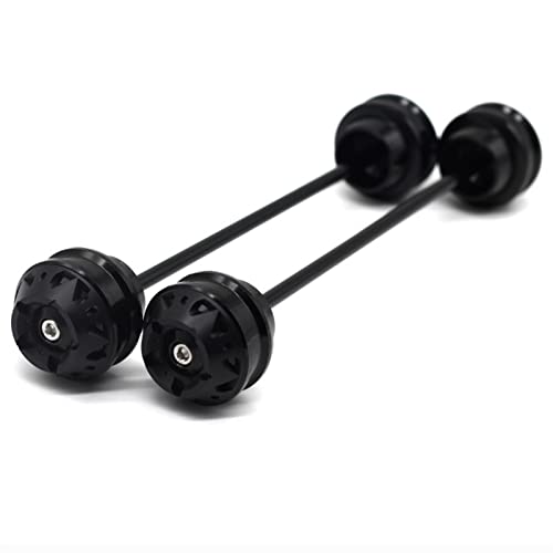 Sturzpads Motorrad Für Yamaha YZF-R6 Yzfr6 2017 2018 2019 2020 Motorrad Crash Slider Pad Vorder- und Hinterachse Gabel Radschutz (Color : Black) von AOEO