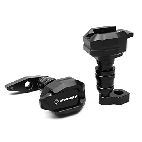 Für Kawasaki ER6N ER6F 2012 2013 2014 2015 2016 Motorrad Sturzpad Verkleidung Schutz Anti Crash Pad Protector Sturzpads Motorrad (Farbe : Black, Size : ER6N) von AOEO