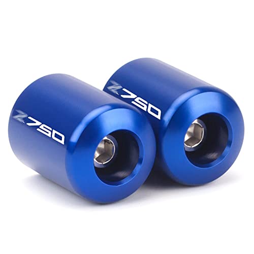 Für Kawasaki Z650 Z750 Z800 Z900 Z1000 Z 650 750 Motorrad Lenkerenden Gewicht Lenkergriffe Kappe Anti Vibration Silder Plug (Farbe : Blue, Size : Z750) von AOEO