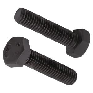 AOESIN Sechskantschraube M12–1,75 x 40 mm, Schwarz, Güteklasse 12,9, Stahllegierung, Vollgewinde, DIN933 (8 Stück) von AOESIN