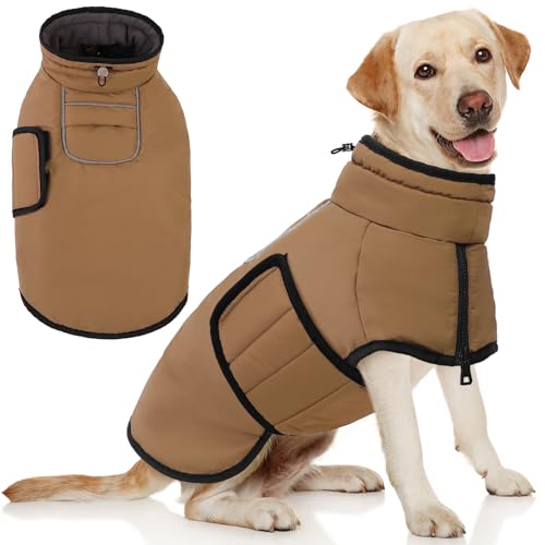 AOFITEE Kleiner Hundemantel, Warme Hundewinterjacke für Extra Kleine Hunde, Reflektierende Rollkragen-Hundeweste mit Integriertem Geschirr,wasserdichte Hundeschneejacke AOFITEE Kleiner Hundemantel, Warme Hundewinterjacke für Extra Kleine Hunde, Reflektierende Rollkragen-Hundeweste mit Integriertem Geschirr,wasserdichte Hundeschneejacke von AOFITEE