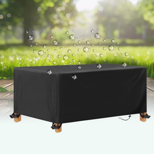 AOFOAE Abdeckung Für Gartenmöbel Wasserdicht 360x240x90cm/LxBxH Gartenmöbelabdeckungen Winterfest 600d Oxford Gewebe Schutzhülle,Winterfest Gartenmöbel Abdeckhauben für Möbelsets und Gartentische von AOFOAE