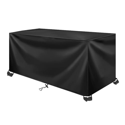 AOFOAE Gartentisch Abdeckung,420d Oxford-Stoff Abdeckplane Wasserdicht Gartenmöbel,Schutzhülle Wasserdicht Regenfest, Winddicht |schutzhülle Für Rattanmöbel Balkonmöbel 200x100x60cm/LxBxH von AOFOAE
