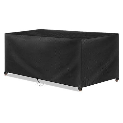 AOFOAE Gartentisch Schutzhülle,Plane Wasserdicht Gartenmöbel 80x40x55cm/LxBxH Regenschutz Balkon,Oxford-Stoff Hülle Für Gartenmöbel,Gartenlounge Abdeckung,Abdeckung Von Terrassenmöbeln Anti-UV von AOFOAE
