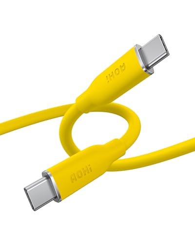 AOHI Magline 140W USB C Kabel PD3.1 USB C auf USB C Kabel Schnellladekabel 1m lang für iPhone15 Pro Max, MacBook Pro/Air, iPad Pro/Air, Galaxy, Pixel und mehr, Gelb AOHI Magline 140W USB C Kabel PD3.1 USB C auf USB C Kabel Schnellladekabel 1m lang für iPhone15 Pro Max, MacBook Pro/Air, iPad Pro/Air, Galaxy, Pixel und mehr, Gelb von AOHI