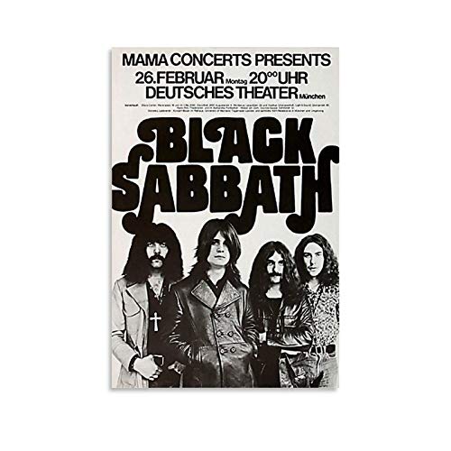 AOHOG Black Sabbath Poster dekorative Malerei Leinwand Wandkunst Wohnzimmer Poster Schlafzimmer Malerei 20x30inch(50x75cm) von AOHOG