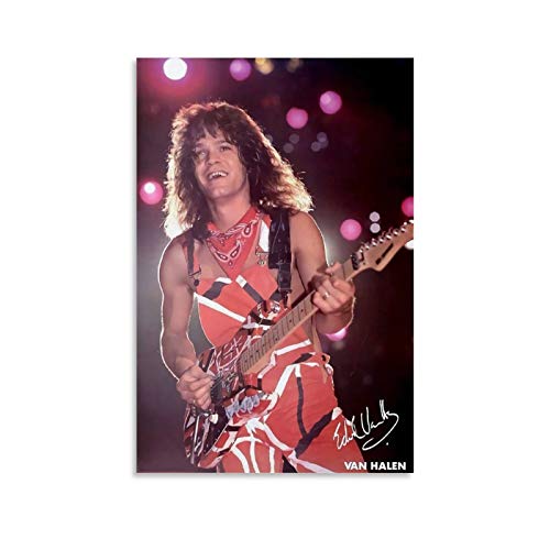 AOHOG Eddie Van Halen Posters (1) Poster dekorative Malerei Leinwand Wandkunst Wohnzimmer Poster Schlafzimmer Malerei 08x12inch(20x30cm) von AOHOG