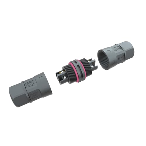 AOHUA IP68 Kabelverbinder Wasserdicht (4 Stück) - M20 2-Polig Steckverbinder, Outdoor Erdkabel Abzweigdose für Kabel Ø5.5-10mm, 500V/20A, UL/CE/RoHS/TÜV geprüft (AH-M20-2002Z01122) von AOHUA