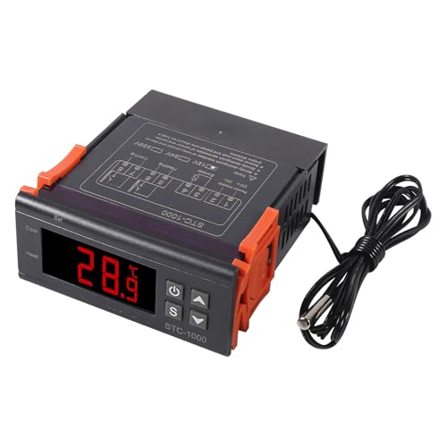 2 Stück STC-1000 DC 12V 10A Digitaler LED-Temperaturregler Heizung Kühlthermostat Steuerschalter 2 Relaisausgänge und NTC 10K-Sensorsonde 2 Stück STC-1000 DC 12V 10A Digitaler LED-Temperaturregler Heizung Kühlthermostat Steuerschalter 2 Relaisausgänge und NTC 10K-Sensorsonde von AOICRIE