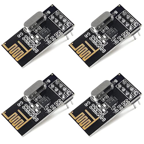 AOICRIE 4pcs NRF24L01+ 2.4G Wireless Transceiver Module Wireless Transceiver Radio Transceiver Module RF PI ARM Model Wireless 200M (4 Pack) von AOICRIE