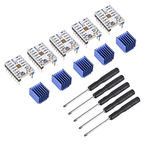 AOICRIE 5 Pieces TMC2208 V1.2 Stepper Driver Module TMC2208 Stepper Motor Driver Module with Heatsink for 3D Printer Part SKR V1.3 MKS GEN L Ramps 1.5/1.6 Control Board AOICRIE 5 Pieces TMC2208 V1.2 Stepper Driver Module TMC2208 Stepper Motor Driver Module with Heatsink for 3D Printer Part SKR V1.3 MKS GEN L Ramps 1.5/1.6 Control Board von AOICRIE