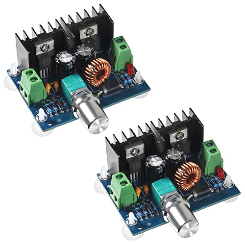 AOICRIE Elektronische Komponente 8A 200W DC-DC-Abwärtsmodul-Buck Converter XL4016 PWM Adjustable 4-40V zu 1.25-36V Netzteil-PlatineAdjustable Step Down Brett 8A 200W (2 PCS) von AOICRIE