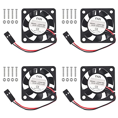 AOICRIE for Raspberry Pi 4 Leiser Lüfter, Lüfter Brushless 3.3-5VDC Leiser Lüfter mit for Raspberry Pi Kühlkörper für Raspberry Pi 4B / 3B+ / 3B/ Zero/Zero W oder andere Roboterprojekte AOICRIE for Raspberry Pi 4 Leiser Lüfter, Lüfter Brushless 3.3-5VDC Leiser Lüfter mit for Raspberry Pi Kühlkörper für Raspberry Pi 4B / 3B+ / 3B/ Zero/Zero W oder andere Roboterprojekte von AOICRIE